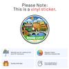 Cartoon Style Italy Rome City Sticker - Waterproof Outdoor Vinyl Decal, 5 Inch view 2