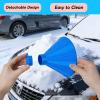 Wjymuwa 2PCS Snow Scraper - 2-in-1 Multifunctional Car Ice Scraper, Portable Snow Remover Wiper for Windshield, Universal for SUV & Car/Truck/Bus (Blue+Red) view 2