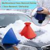 Wjymuwa 2PCS Snow Scraper - 2-in-1 Multifunctional Car Ice Scraper, Portable Snow Remover Wiper for Windshield, Universal for SUV & Car/Truck/Bus (Blue+Red) view 4