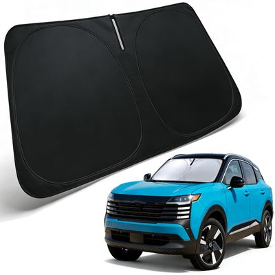 PAIMOHO Windshield Sun Shade for 2025 2026 Nissan Kicks Accessories Car Front Window Sun Visor & Heat Shield | 240T Sunshade Protection Blocks UV Rays Keep Your Car Cooler