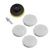 Dioche 6 Polishin6pcs 3in Imitation Wool Polishing Pad Kit with 5/8in11 Drill Adapter for Car Buffer Polisher - Soft, Durable & Easy to Use view 4