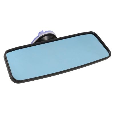 GRIRIW Adjustable Car Interior Rearview Mirror with Blue Anti-glare Coating, Small Wide-angle Suction Cup Rear View Mirror for Universal Car Interior Use