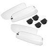 DINHEAROM 360 Wide-angle Curved Frameless Blind Spot Mirrors 4pcs Set White for Car Side Mirror Rearview Auxiliary Accessories view 1
