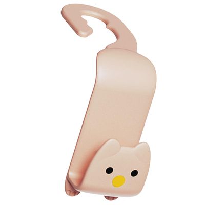 Cabilock Car Headrest Hook and Backseat Hanging Hook, Multifunctional Vehicle Seat Organizer with Hidden Design, Pink Car Hanger for Storage and Travel Accessories