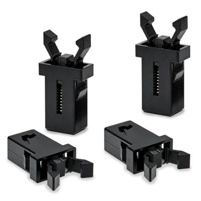 YUPIKJI 4PCS Car Sunglasses Holder Catch Latch, Car Sunglass Holder Clip, Auto Overhead Console Box Lock, Plastic Latch Lock Replacement for Storage Box Lid Overhead Console Roof (Black, 4PCS)