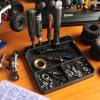 OGRC Silicone Tool Tray, RC Parts Organizer RC Screw Storage Plate Screw Holder Mat (160160mm) - Black view 2
