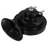 TINEASUR Electric Snail Motorcycle Horn 12v Black Small Loud Scooter Horn for Motorbike and Electric Bikes Compatible view 1