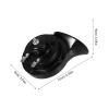 TINEASUR Electric Snail Motorcycle Horn 12v Black Small Loud Scooter Horn for Motorbike and Electric Bikes Compatible view 2