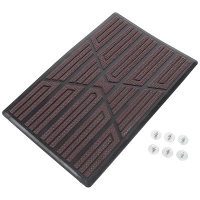 HEMOTON Car Floor Mat Patch Anti-Slip Heel Pad Automotive Carpet Footrest Cushion for Cars and Trucks, Black Base with Coffee Brown, 23x15cm, Vehicle Interior Floor Protection
