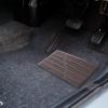 HEMOTON Car Floor Mat Patch Anti-Slip Heel Pad Automotive Carpet Footrest Cushion for Cars and Trucks, Black Base with Coffee Brown, 23x15cm, Vehicle Interior Floor Protection view 4