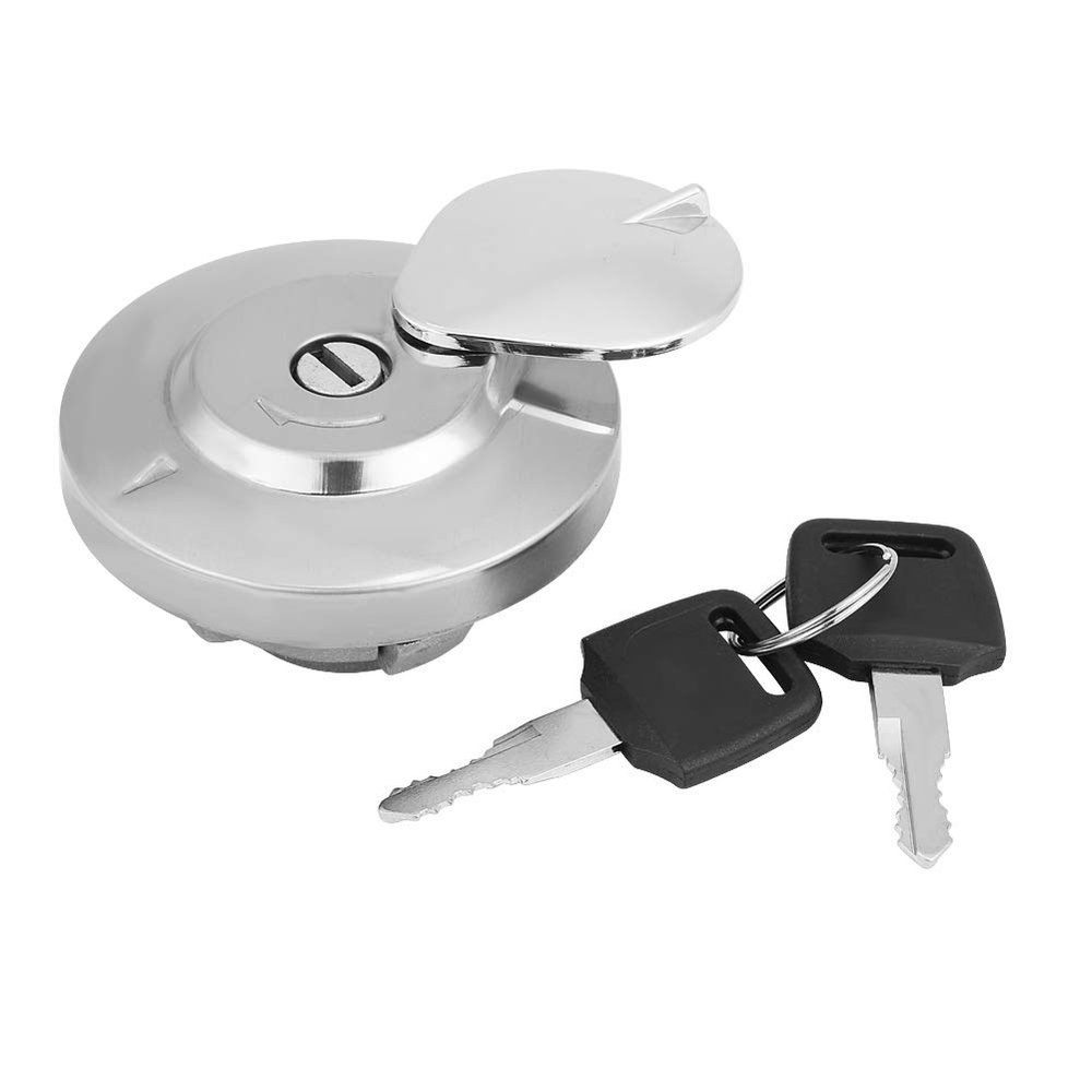 Rengue Motorcycle Fuel Gas Cap, Premium Alloy Steel Replacement with 2 Keys, Direct Fit for Shadow Spirit VT750DC and VTX1300, Secure and Easy Installation