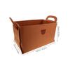 EXAOMBLE Car Trunk Organizer Collapsible Felt Storage Bin Large Capacity Vehicle Auto Organizer Foldable Storage Box for Backseat and Cargo Use view 2