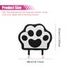 Craedli 2PCS Car Kick Mats Backseat Protector, Dog Cat Paw Print Leather Car Back Seat Cover for Kids Pets, Waterproof Vehicle Seat Back Kick Mat Organizer to Protect from Dirt, Mud & Scratches(Black) view 2