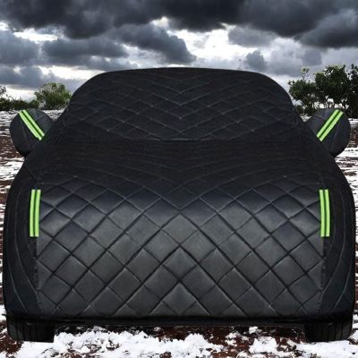 Winter Heavy Duty Car Cover for Cadillac CT6 (20162023) Hail Protector Truck Outdoor Car Covers Anti-Hail Waterproof All-Weather Protection, Reflective Strips Thickened