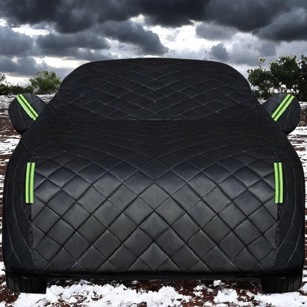 Winter Heavy Duty Car Cover for Cadillac CT6 (20162023) Hail Protector Truck Outdoor Car Covers Anti-Hail Waterproof All-Weather Protection, Reflective Strips Thickened