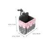 Cabilock Car Rhinestone Air Vent Storage Bag Pink Car Outlet Pendant Organizer Multifunctional Hanging Phone Storage Pouch view 2
