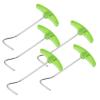 DEARMAMY 5pcs Outdoor Tent Peg Puller Tool Set with Plastic Handle Metal Tent Spike Remover for Camping Reusable Stake Lifter for Hiking view 1
