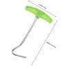 DEARMAMY 5pcs Outdoor Tent Peg Puller Tool Set with Plastic Handle Metal Tent Spike Remover for Camping Reusable Stake Lifter for Hiking view 2