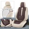 BYXN Car Seat Covers Front Set for Toyota Tundra 2007-2026,Leather Seat Cover for Car,Waterproof Seat Protector Vehicle Seat Cushions Automotive Seat Protector(2 seat,Beige&Brown) view 2