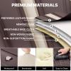 BYXN Car Seat Covers Front Set for Toyota Tundra 2007-2026,Leather Seat Cover for Car,Waterproof Seat Protector Vehicle Seat Cushions Automotive Seat Protector(2 seat,Beige&Brown) view 3