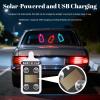 Car LED Ambient Light - Baby Bottle Design for Side and Rear Windows, 6 Modes, Solar Powered, Auto On/Off, 500mAh, Car Gift (Red) view 2