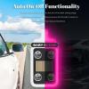Car LED Ambient Light - Baby Bottle Design for Side and Rear Windows, 6 Modes, Solar Powered, Auto On/Off, 500mAh, Car Gift (Red) view 4