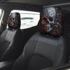 VTCTOASY Cool Skull Graphics Car Headrest Cover 2 PCS Universal Soft Breathable Car Seat Headrest Cover Stretch Auto Seat Head Rest Protector Interior Accessories Dust Cover for Seat Decoration view 2