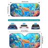 Tiasarato Funny Turtle Windshield Sun Shade Foldable Car Shades for Front Back Set 2 Pack Windshield Cover for Most Sedans Hatchbacks Sunshade Blue view 4