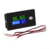 Lithium Capacity Tester DC Voltmeter 10-100V with Temperature Display for Car RV Boat Golf Cart E-Bike Lead-Acid Lithium Iron Phosphate ABS Black Adjustable Voltage Percentagent(12V) view 1