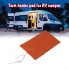 Water Holding Tank Heater Pad with Thermostat for Camper and for Motorhome, Silicone Heating Mat 230x130mm view 2