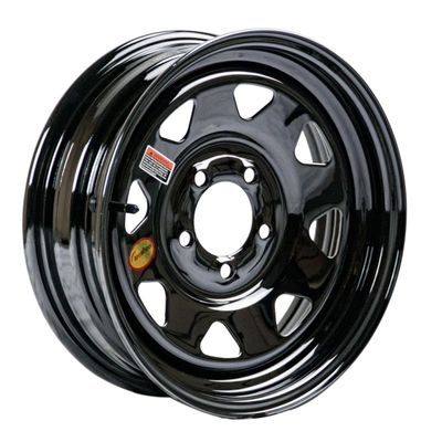 TASKMASTER ArcWheel Steel Trailer Wheel 15x6 5 Lug on 5 PVD Black Spoke 3.31 Center Bore 2830 lb Load Capacity Utility & Cargo Trailer Rim with Valve Stem