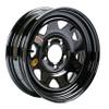 TASKMASTER ArcWheel Steel Trailer Wheel 15x6 5 Lug on 5 PVD Black Spoke 3.31 Center Bore 2830 lb Load Capacity Utility & Cargo Trailer Rim with Valve Stem view 1