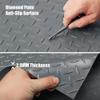 LITA Rubber Flooring Rolls Mats, Heavy Duty Diamond Plate Garage Floor Mat, PVC Water/Stain Outside Resistant Parking Rv Trailer Flooring8FTx20FT view 3