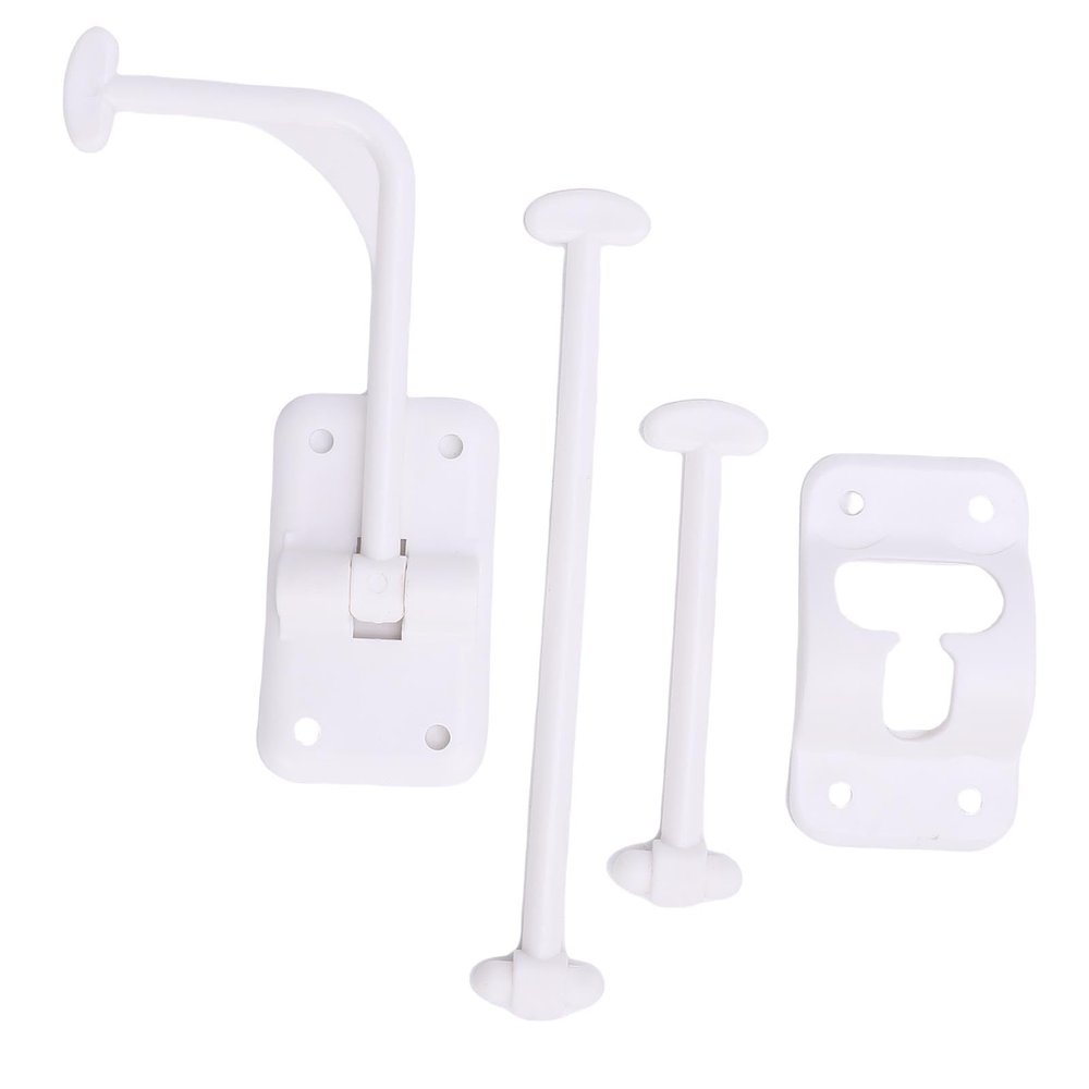 RV Entry Door Holder, 90 Degree T Style Door Holder Catch, Entry Hardware for Travel Trailer, Cargo, Truck (White)