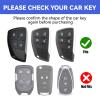 Amazauto Clear TPU Key Fob Cover, Compatible with GMC Yukon Denali Sierra 2021-2026, Fit for Chevy Silverado Suburban Tahoe Buick etc, Transparent Soft Key Case (Clear, 2 Pcs) view 2