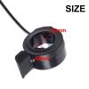 Thumb Throttle Speed Control Assembly For Electric Bike, Electric Scooter, E-Motorcycle - 22Mm 3-Wire Wide Voltage 24V-72V - Black, 160Cm Cable view 4