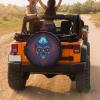 Foruidea Skull Alien Spare Tire Cover Dust-Proof Wheel Tire Cover Fit Trailer, RV, SUV and Many Vehicle 14 Inch view 4