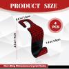 4PCS Bumper Tow Hook Covers, Front Bumper Tow Hook Protector, Rubber Sleeve Protector Cover Trim, Exterior Accessories (Red) view 2