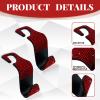4PCS Bumper Tow Hook Covers, Front Bumper Tow Hook Protector, Rubber Sleeve Protector Cover Trim, Exterior Accessories (Red) view 3