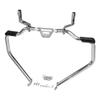 Motorcycle Engine Guard Support Bracket Compatible with Low Rider ST FXLRST 2022 2023 2024(Chrome) view 1