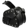 2pcs Motorcycle Saddle Bags for Riders, Faux PU Leather Side Pouches view 1
