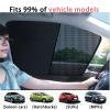 2pcs Vehicle Side Sun, Car Sunshade Curtains Summer Sunscreen Anti-Mosquito Screen Window Shade Universal Auto Front/Rear Accessory(Front+Back 4,Single Vertical) view 4