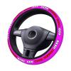 Custom Steering Wheel Covers, Personalized Universal Wheel Cover, Add Your Image Text Anti-Slip Car Accessories for Sedan, Truck, SUV, Elastic, One Size, Magenta view 1