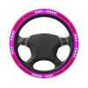 Custom Steering Wheel Covers, Personalized Universal Wheel Cover, Add Your Image Text Anti-Slip Car Accessories for Sedan, Truck, SUV, Elastic, One Size, Magenta view 4