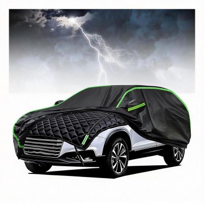 Latest 2 in 1 Heavy Duty Hail Protector Car Cover for Subaru Solterra (2023-2024) Anti-Hail Waterproof Car Covers UV/Wind/Snow Protection with Soft Liner,Suitable for Outdoor Use ri1510qa