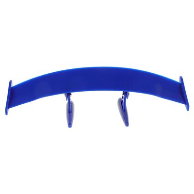 Healeved Universal Car Mini Rear Spoiler Wing Blue Abs Painted Tail Wing Adhesive Rear Tail Spoiler for Vehicle Exterior Decoration