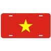 DMSE Vietnam National Flag License Plate - 11.99''x5.99'' - Premium Textured Finish Front Bumper Tag - Heavy-Duty Aluminum, UV-Resistant & Made in USA view 1