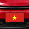 DMSE Vietnam National Flag License Plate - 11.99''x5.99'' - Premium Textured Finish Front Bumper Tag - Heavy-Duty Aluminum, UV-Resistant & Made in USA view 2