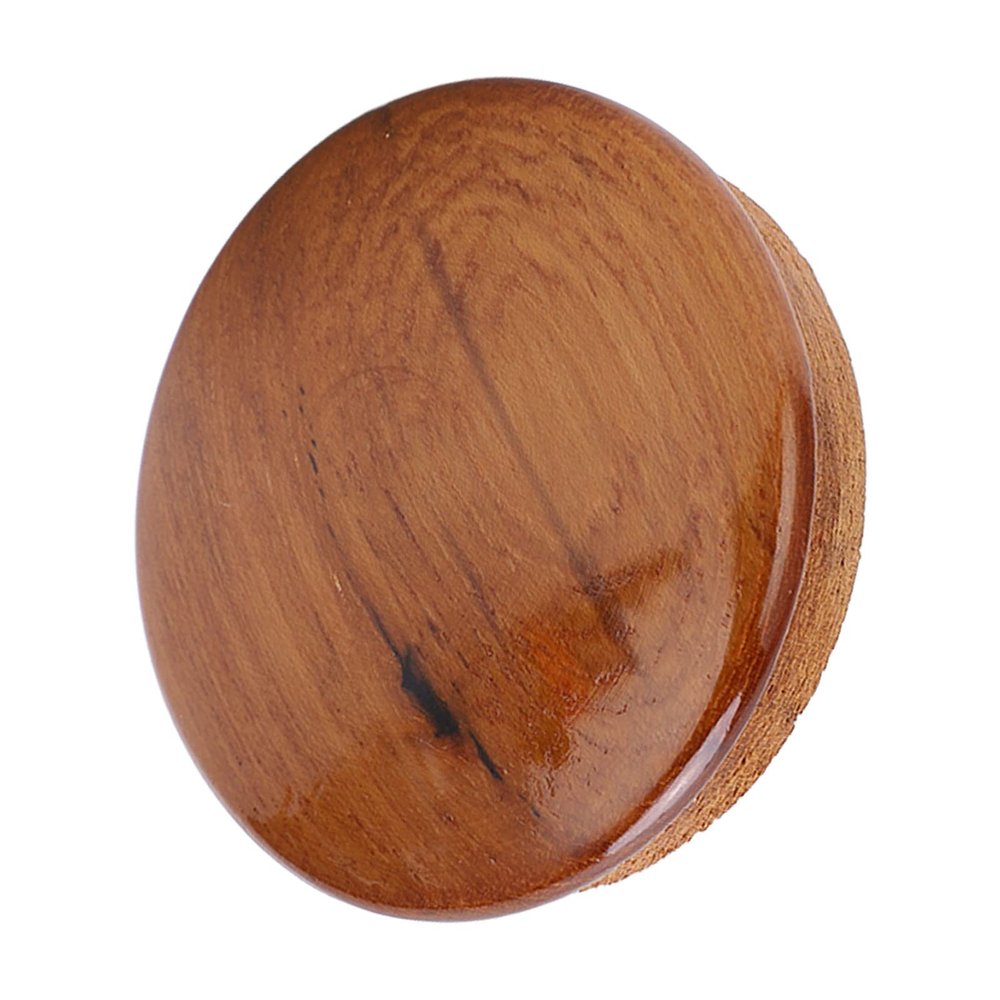 Estink Marine Steering Wheel Center Cap, Teak Wood Gloss Finish, 2.5in Boat Steering Wheel Cover for Yacht Accessories