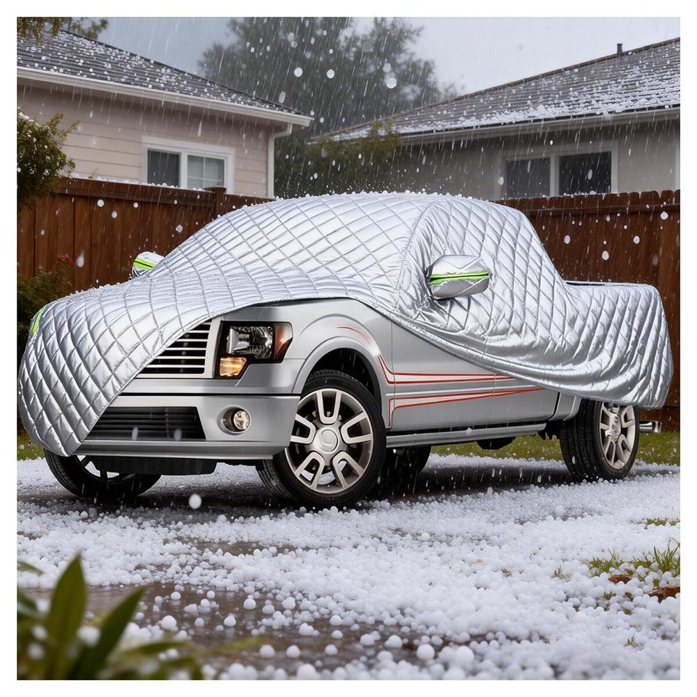 Hail Protector Truck Cover Compatible with Chevrolet Silverado 2500HD Regular Cab WT 4x2 (2001-2007), Heavy Duty Pickup Cover, All-Weather Waterproof, Universal in All Seasons, Rainproof